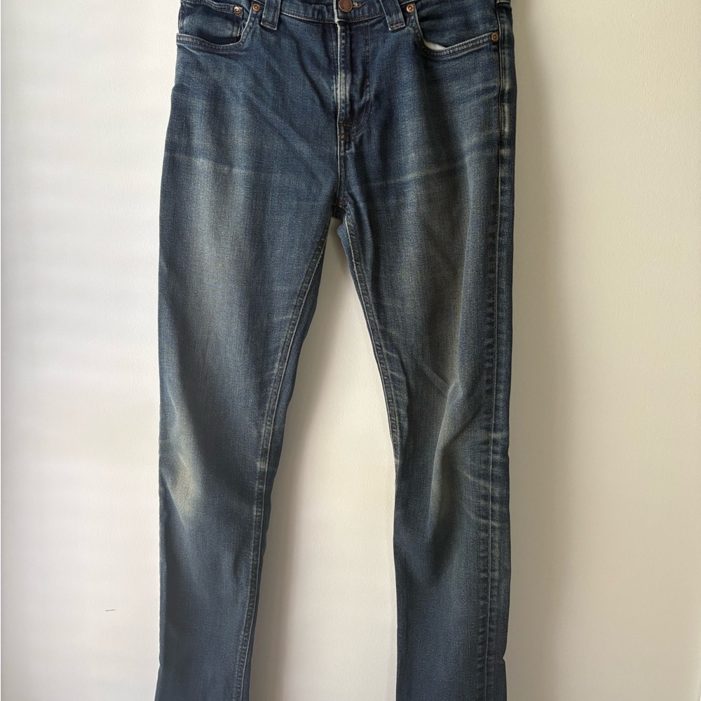 Nudie Jeans Slim Straight Blue Denim
